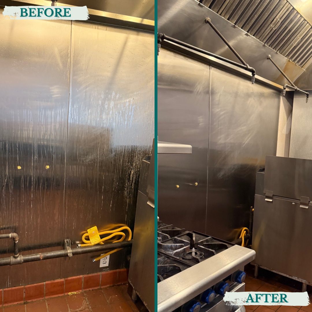 Commercial kitchen degreased to inspection standard