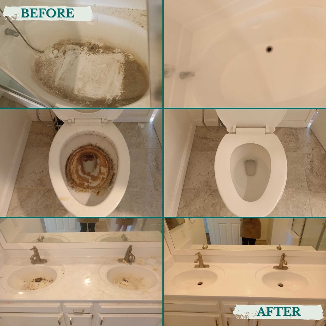 Full bathroom deep clean